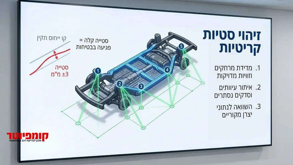 After the quote block discussing chassis damage בדיקת שלדה ממוחשבת לרכב לאחר תאונה